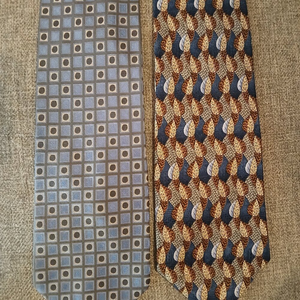 Valerio Garati And Christian Dumas Vintage Tie Set